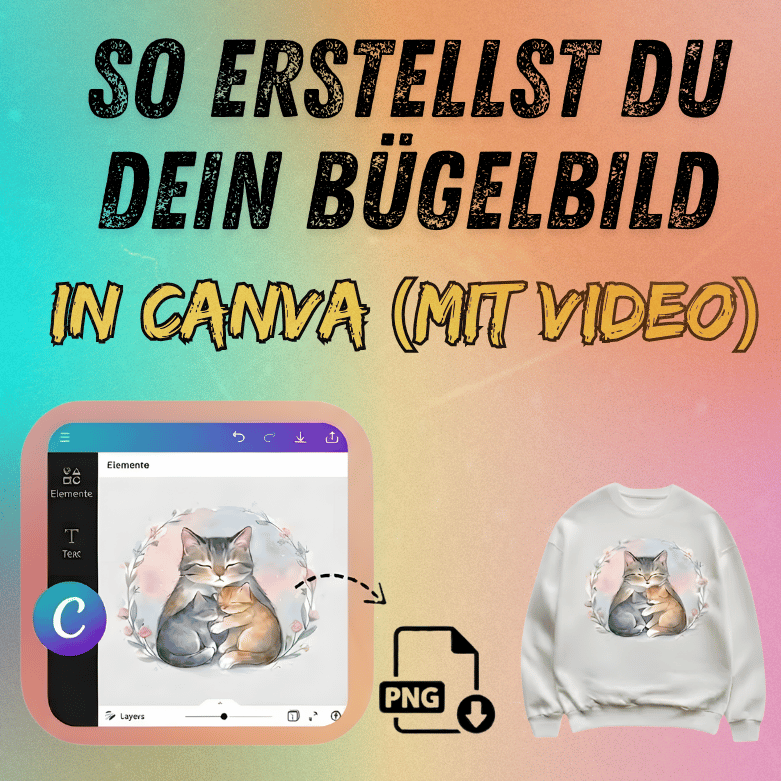 Bügelbild bestellen: So erstellst du dein eigenes Motiv in Canva (mit Video in unter 3 Minuten)