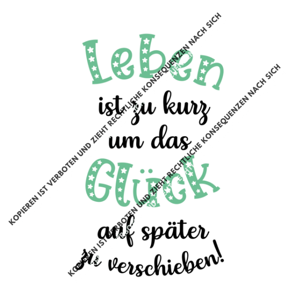 Glück auf später verschieben