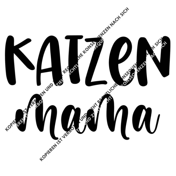 Katzenmama Schrift