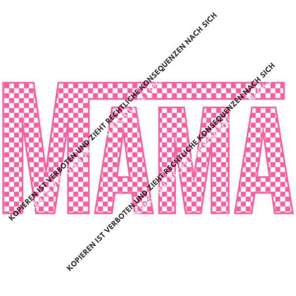 Mama Pinke Schrift