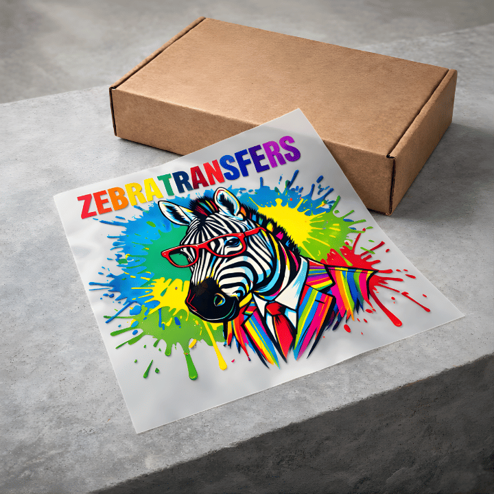 Schritt 2 DTF Druck: Fertig gedrucktes ZebraTransfers Bügelbild in brillanten Farben, versandfertig in 36 Stunden.