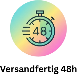 Schneller DTF Versand: Deine individuellen Bügelbilder sind bei ZebraTransfers innerhalb von 48 Stunden versandfertig.