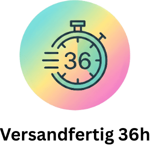 Schneller DTF Versand: Deine individuellen Bügelbilder sind bei ZebraTransfers innerhalb von 36 Stunden versandfertig.